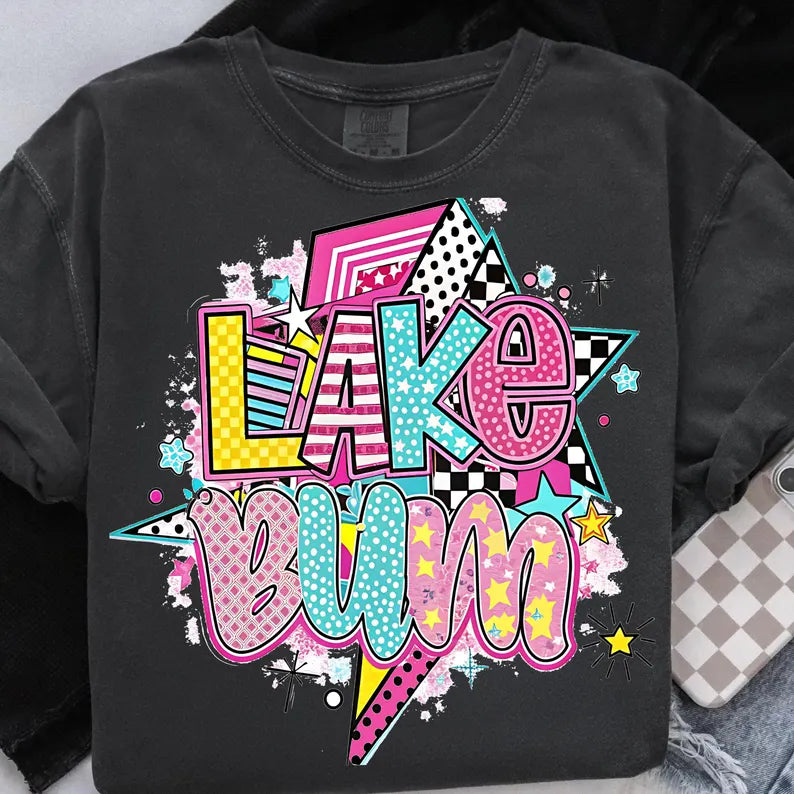 Lake bum retro 96681 DTF transfer