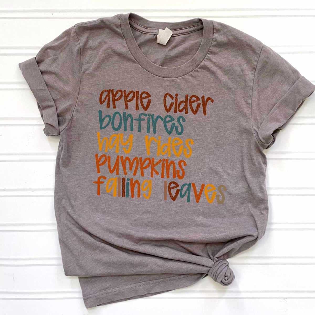 Apple cider bonfires fall words (CITY) 62336 DTF transfer