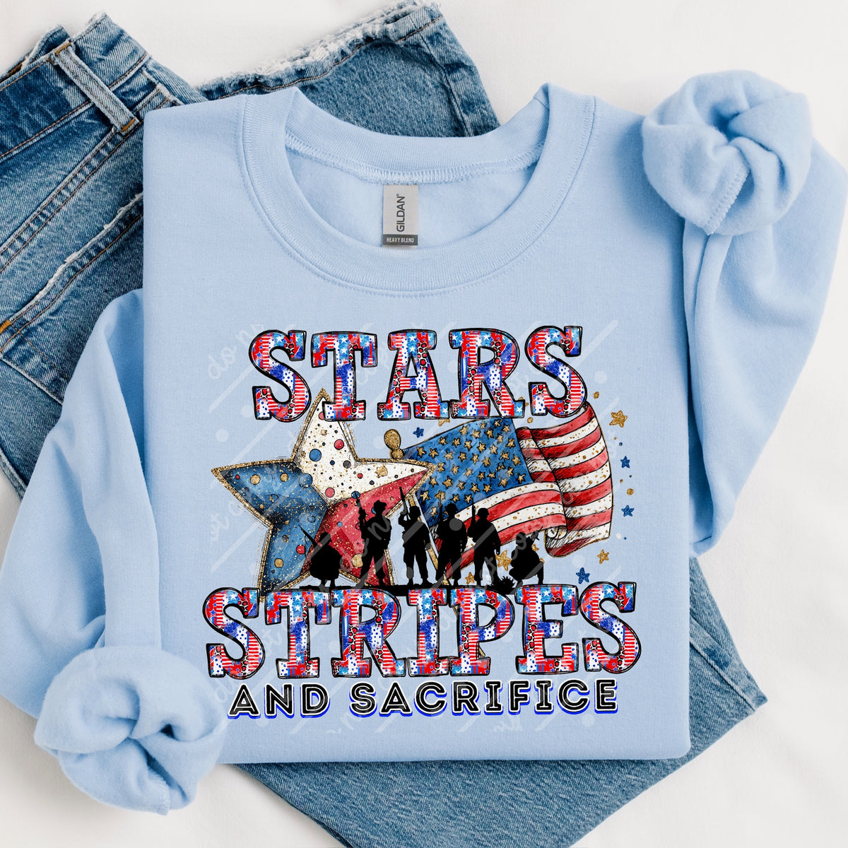 Stars, Stripes and sacrifice (exclusive) DTF Transfer