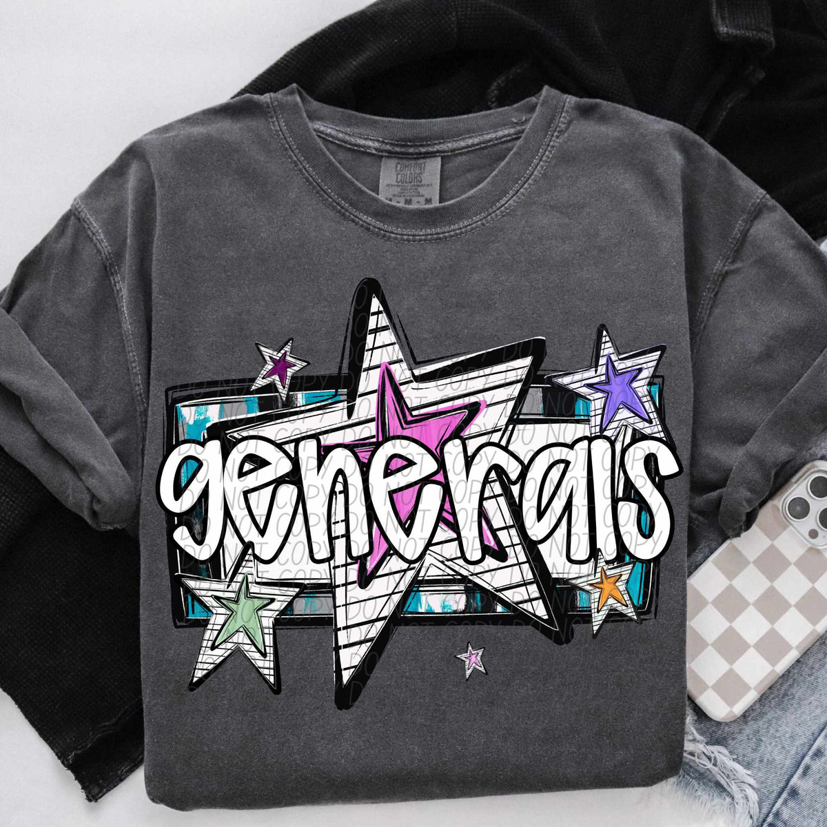 Generals stars (CITY) 84922 DTF transfer