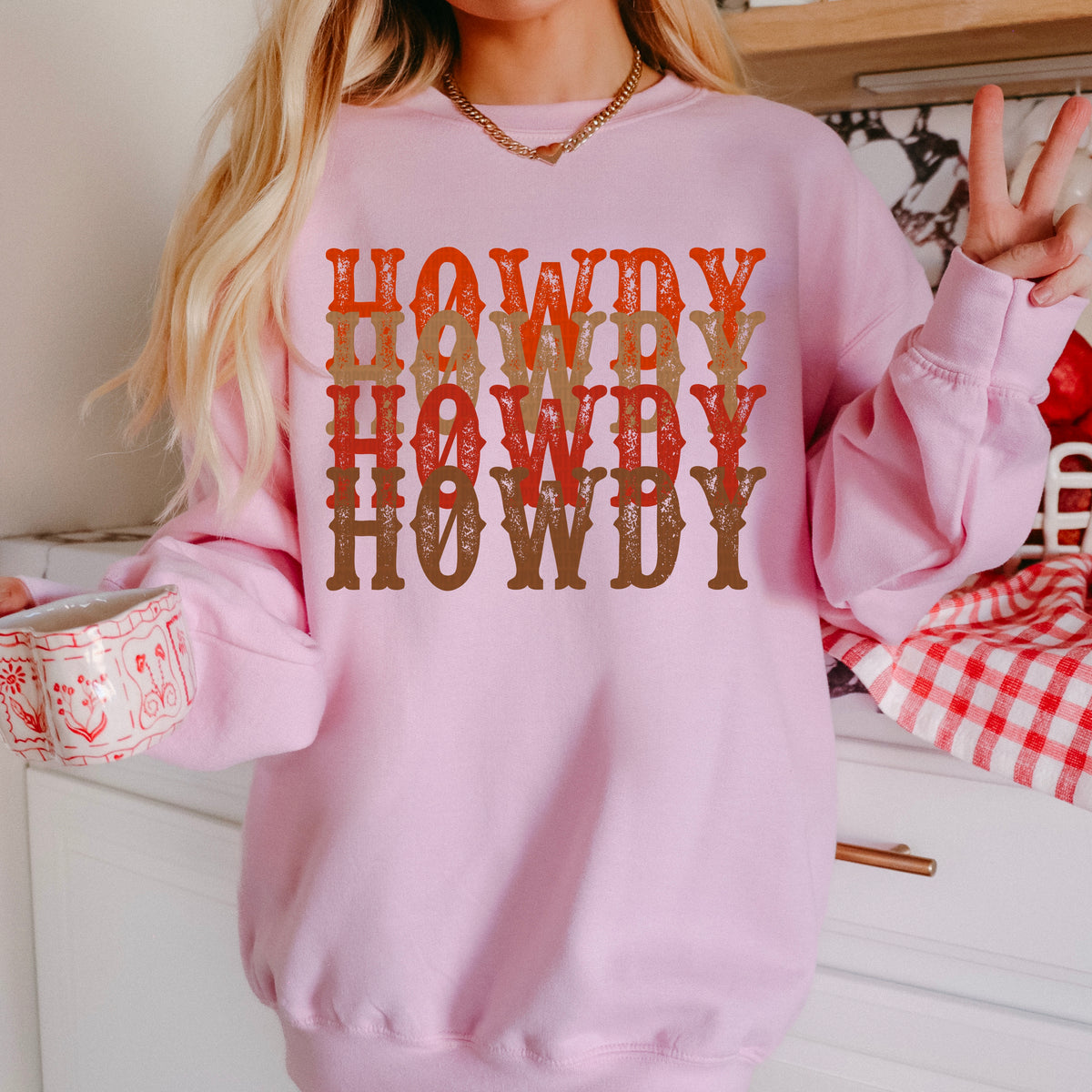 Howdy stacked 95185 DTF transfer