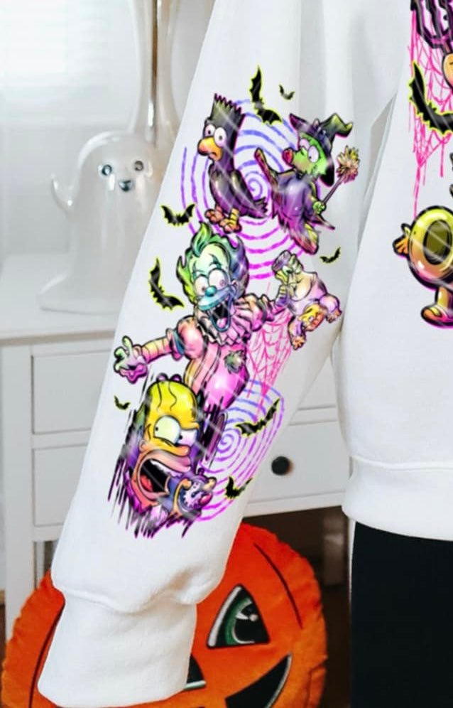 Treehouse of Horror SLEEVE STYLE ONE gravity DTF transfer