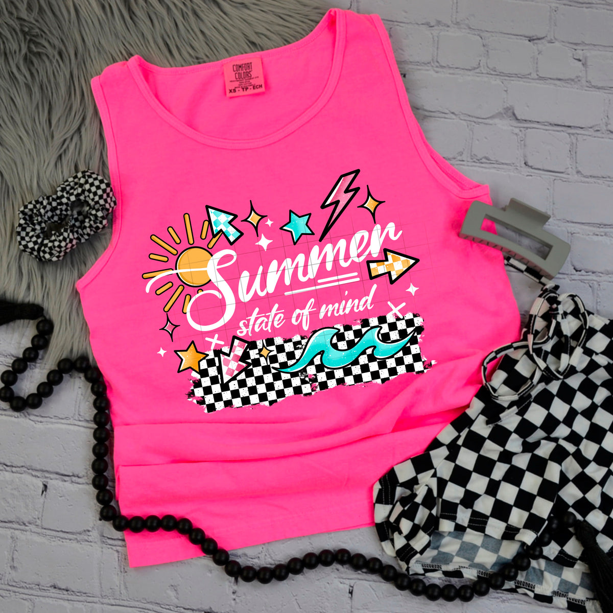 Summer State Of Mind WHITE (CSC) DTF transfer