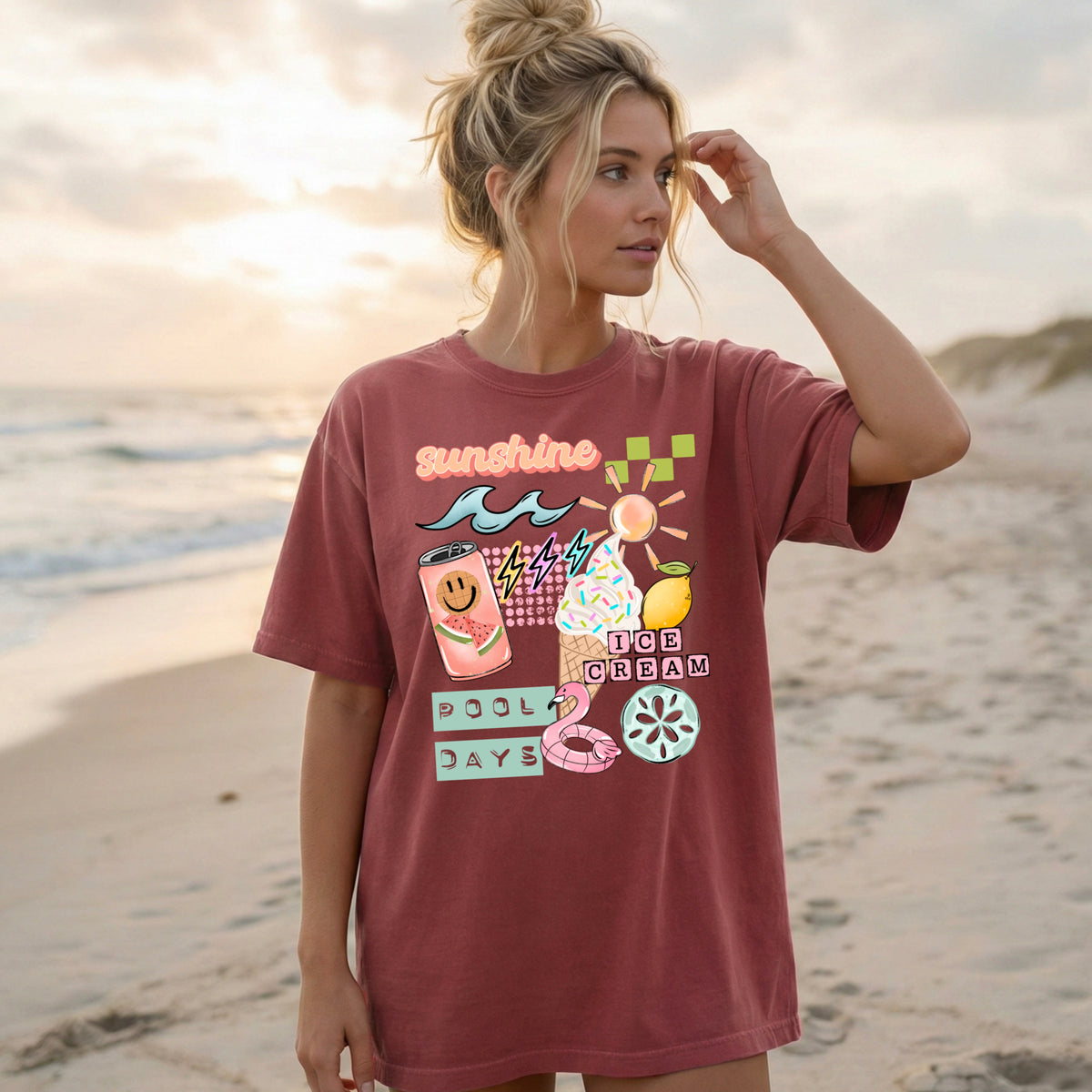 Sunshine ice cream pool days (CSC) DTF Transfer