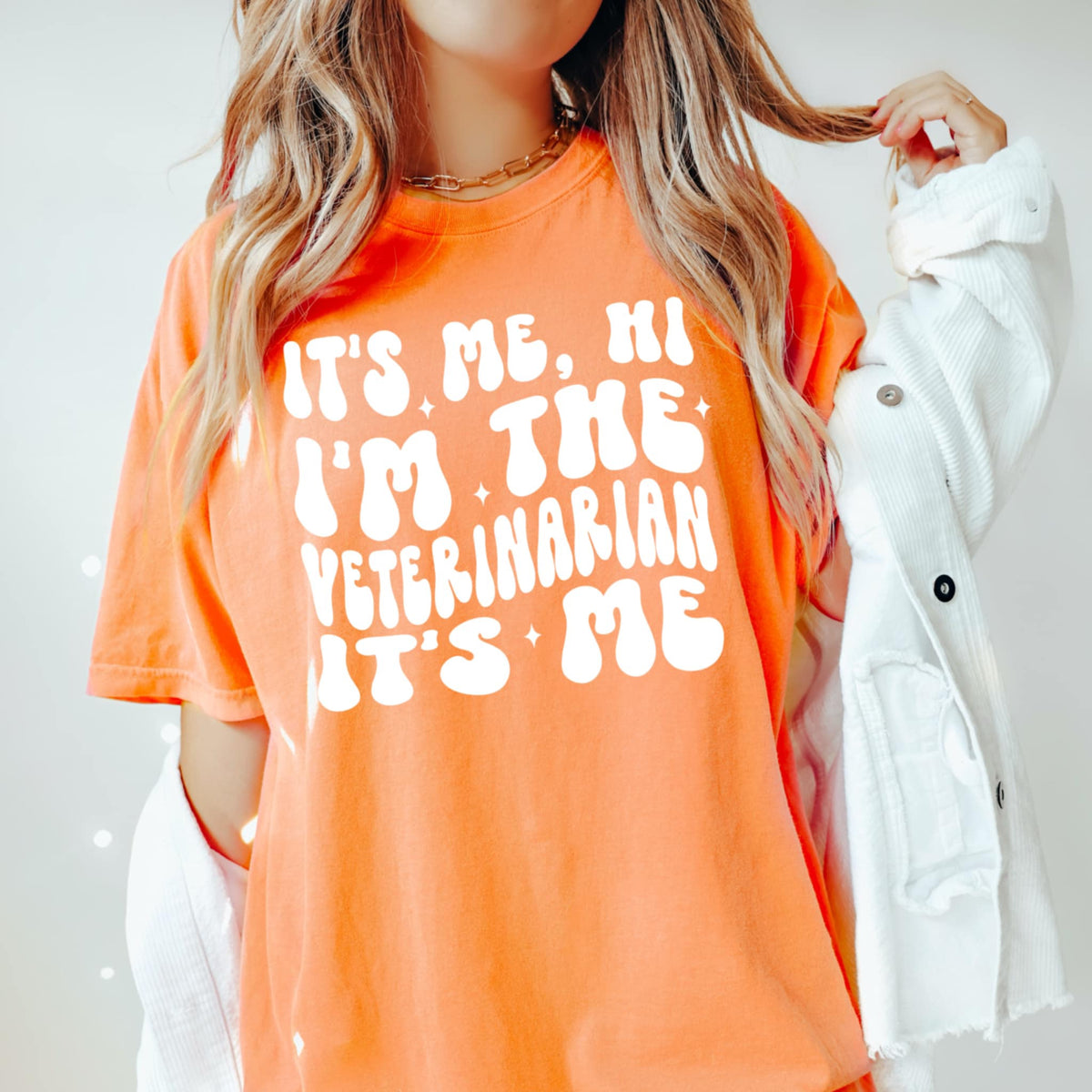 It’s me, hi I’m the veterinarian it’s me WHITE (CMD) 92189 DTF transfer