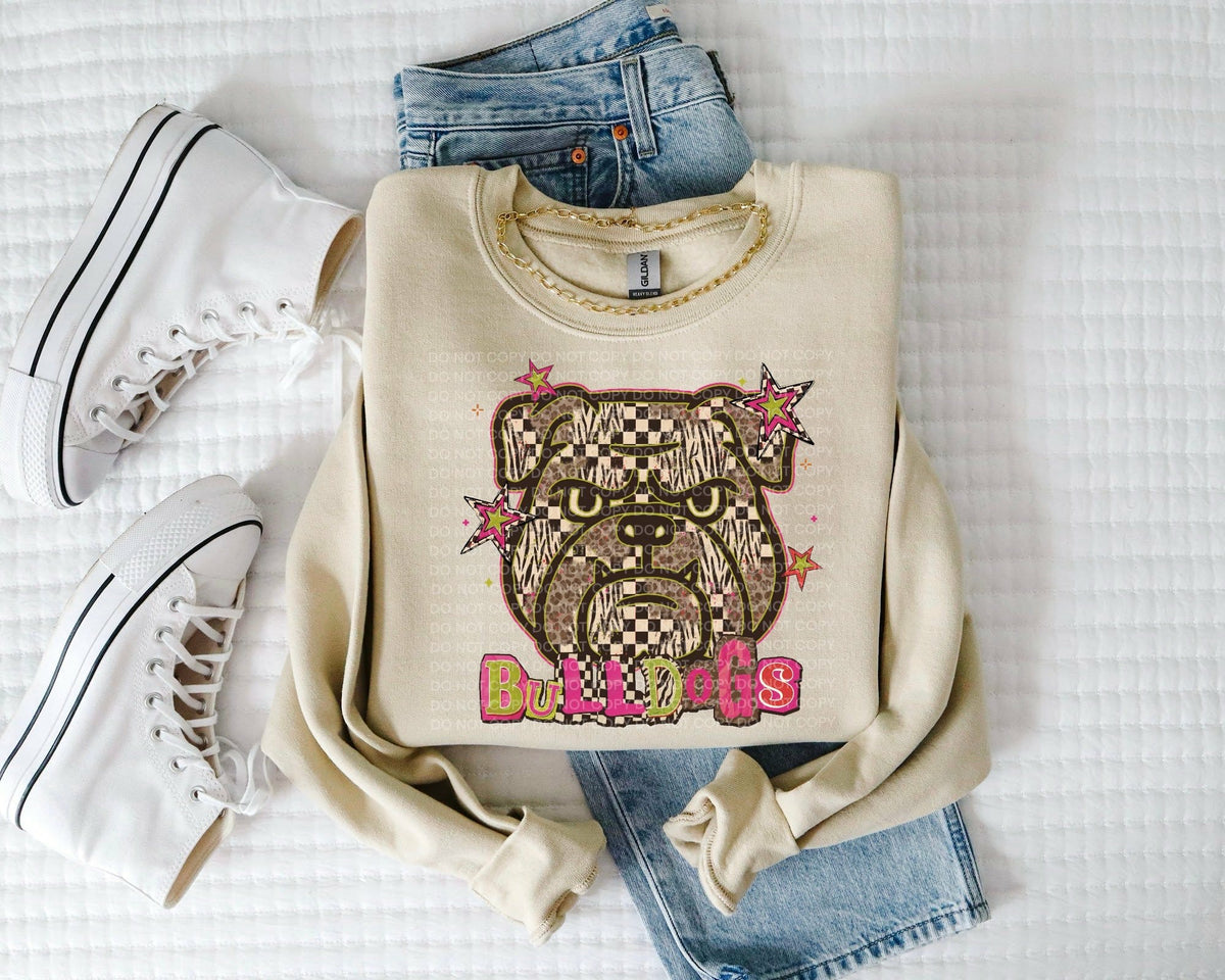 Bulldogs magazine font (SCG) DTF Transfer