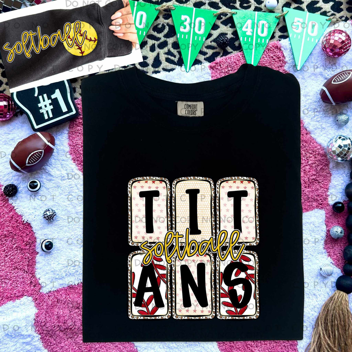 Titans Softball FRONT (caplinger) 82668 DTF transfer