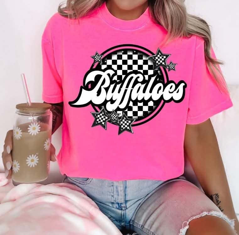 Buffaloes checkered circle (S&G) 82355 DTF transfer