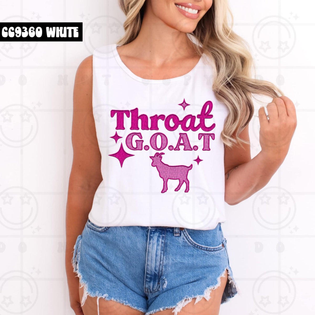 Throat G.O.A.T (HW) 97026 DTF transfer