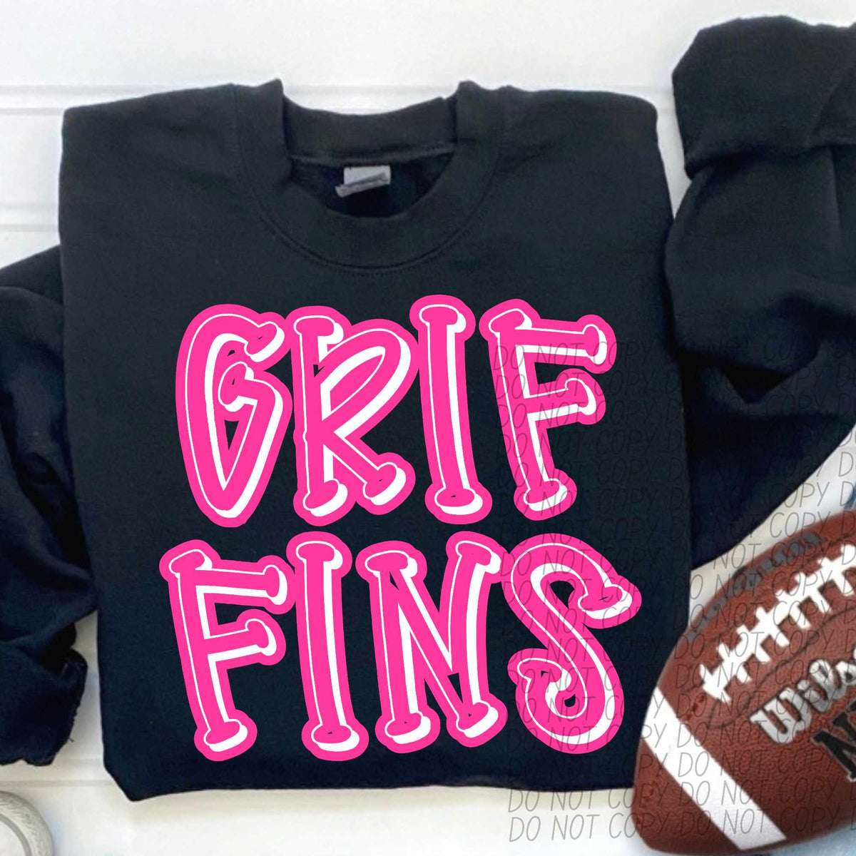 Griffins hot pink 55314 DTF transfer