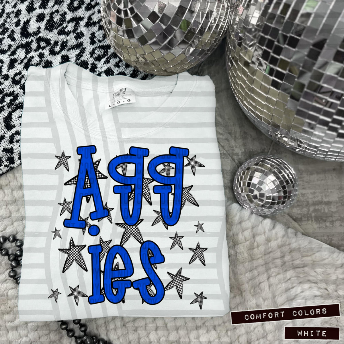 Blue Staggered Mascots (Caplinger)