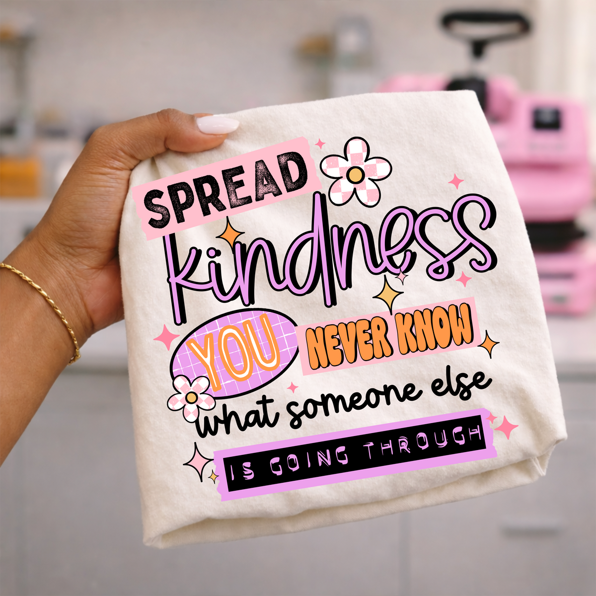 Spread kindness (black) (CSC) DTF Transfer