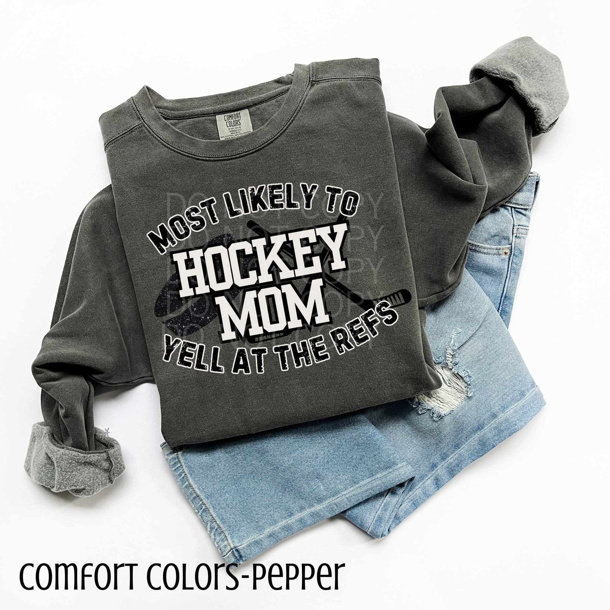 Most likely to hockey mom (CSG) 84217 DTF transfer