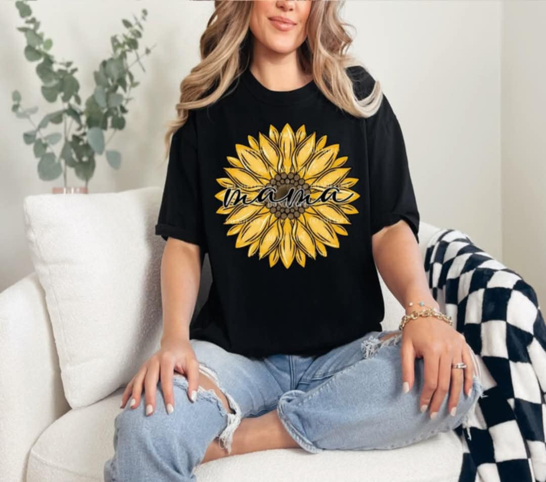 Mama sunflower (40E) 96866 DTF transfer