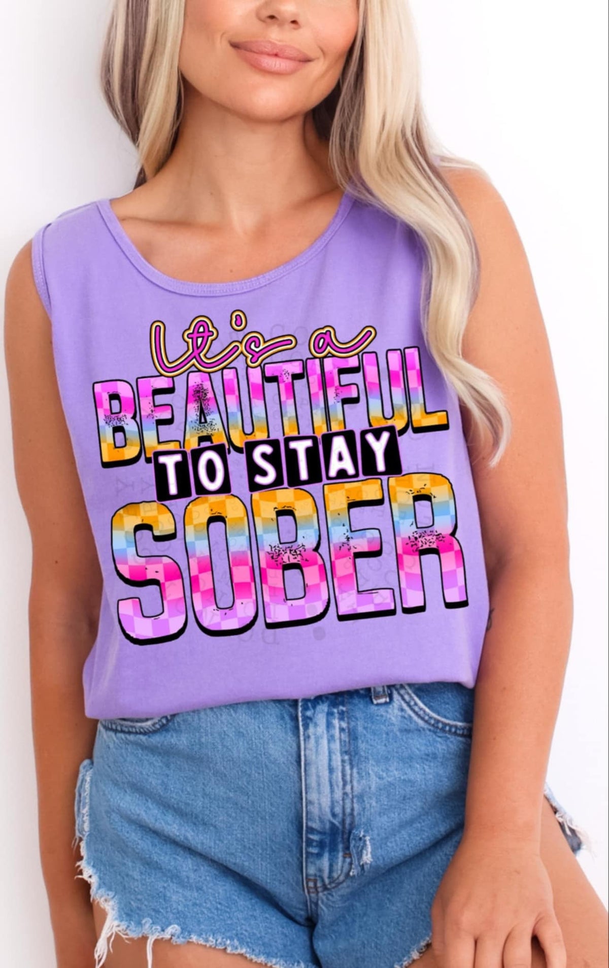 It’s a beautiful to stay sober 94710 DTF transfer
