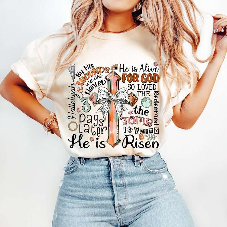 He is risen subway 80228 DTF transfer