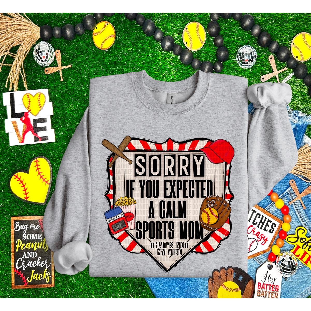 Sorry if you expected a glam sports mom softball 93803 DTF transfer