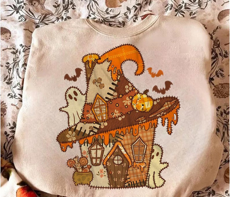 Halloween house 109818 DTF transfers