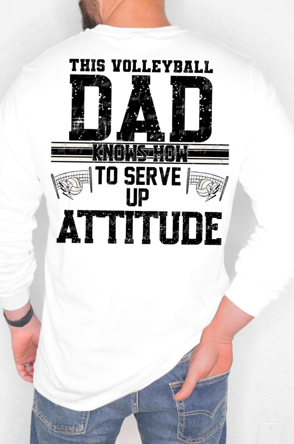 This volleyball dad knows how to serve up attitude (VIRGO) 90578 DTF transfer