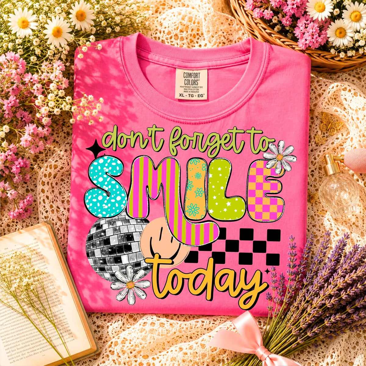 Don’t forget to smile today Sunday Special DTF transfer