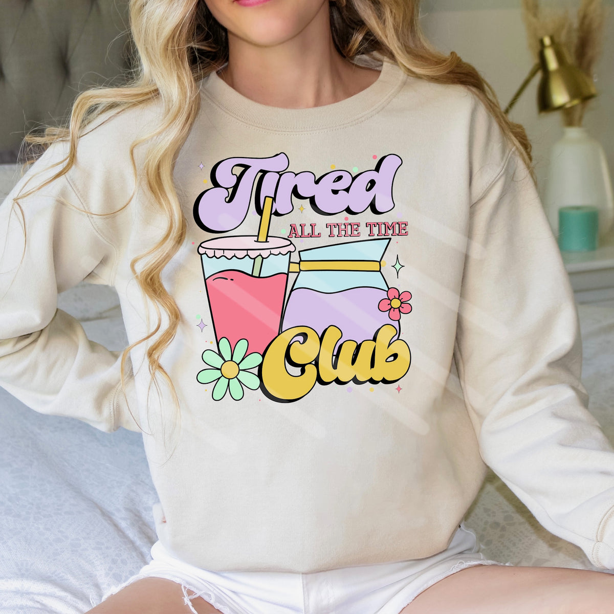 Tired all the time coffee (cstage) 114297 DTF transfer