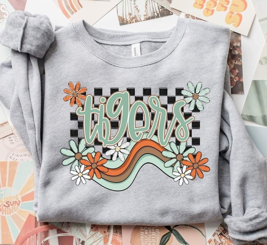 Tigers boho mascot (S&G) 52754 DTF transfer