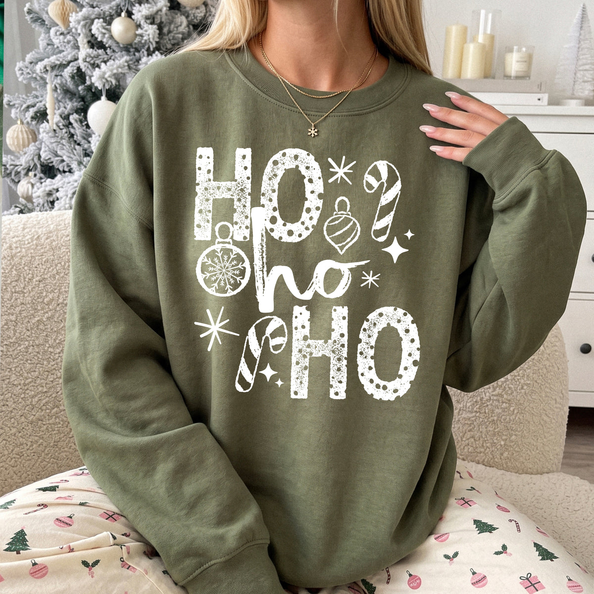 Ho Ho Ho (white) (CSC) DTF Transfer