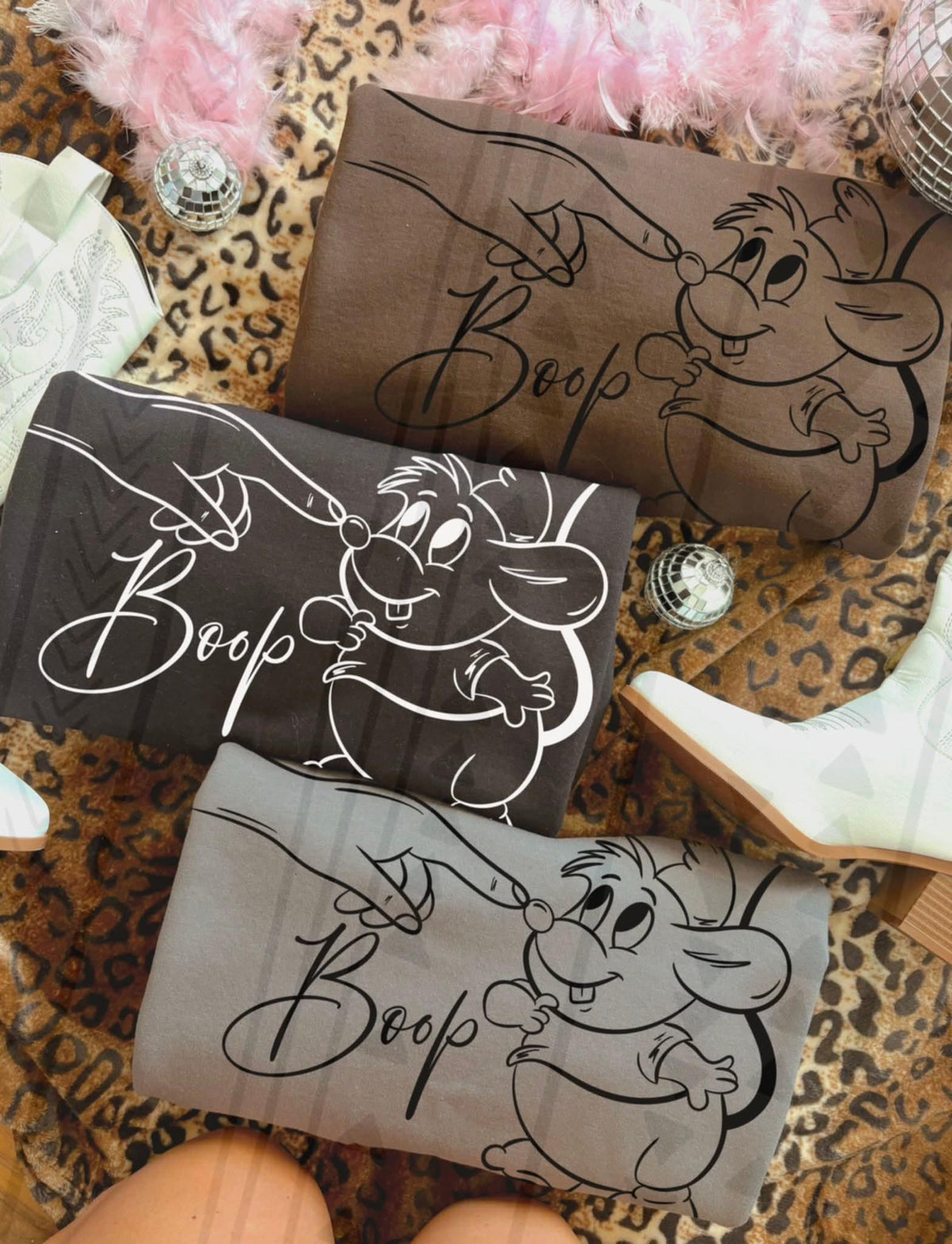 Boop Mouse WHITE TGG DTF transfer