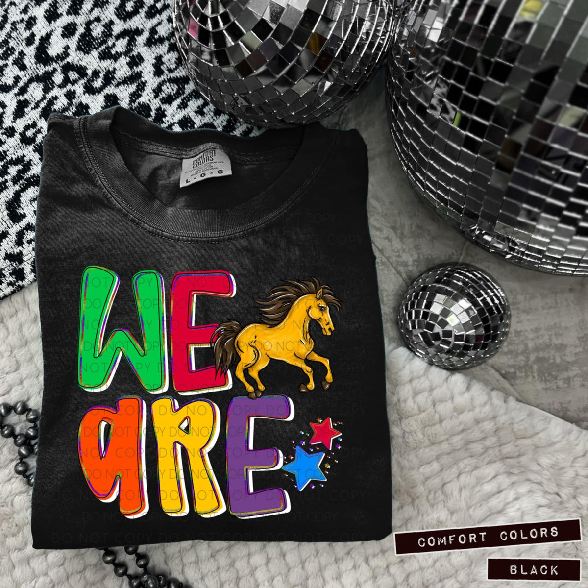We are mustangs (Caplinger) 100885 DTF transfer