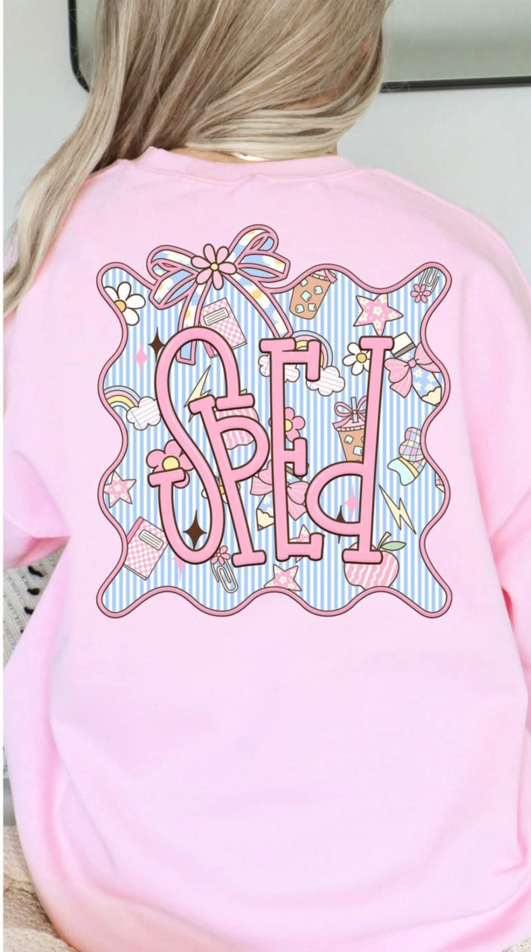 Sped seersucker frame (S&G) 107404 DTF transfer