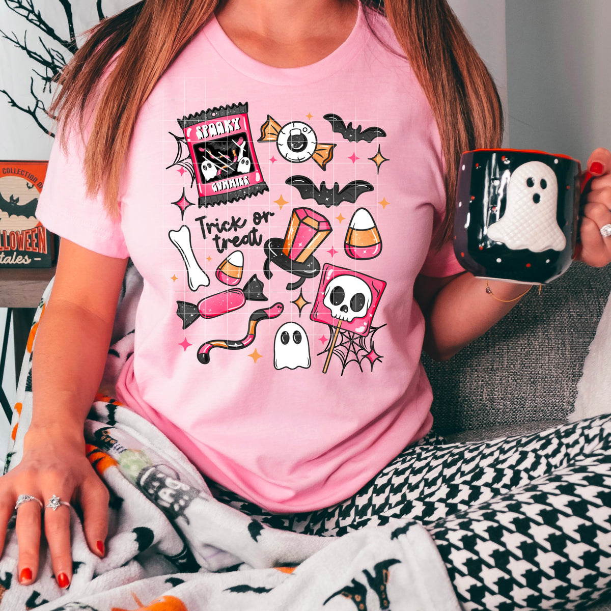 Trick or Treat halloween candy collage  CSC DTF transfer