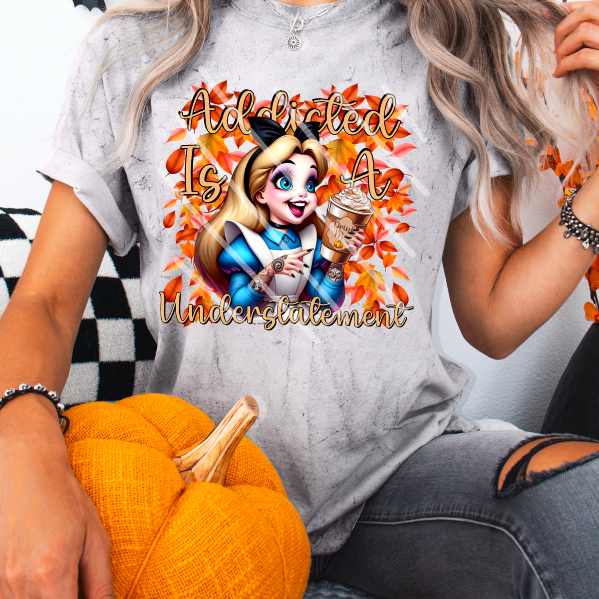 Addicted is an understatement Alice 110974 DTF transfer
