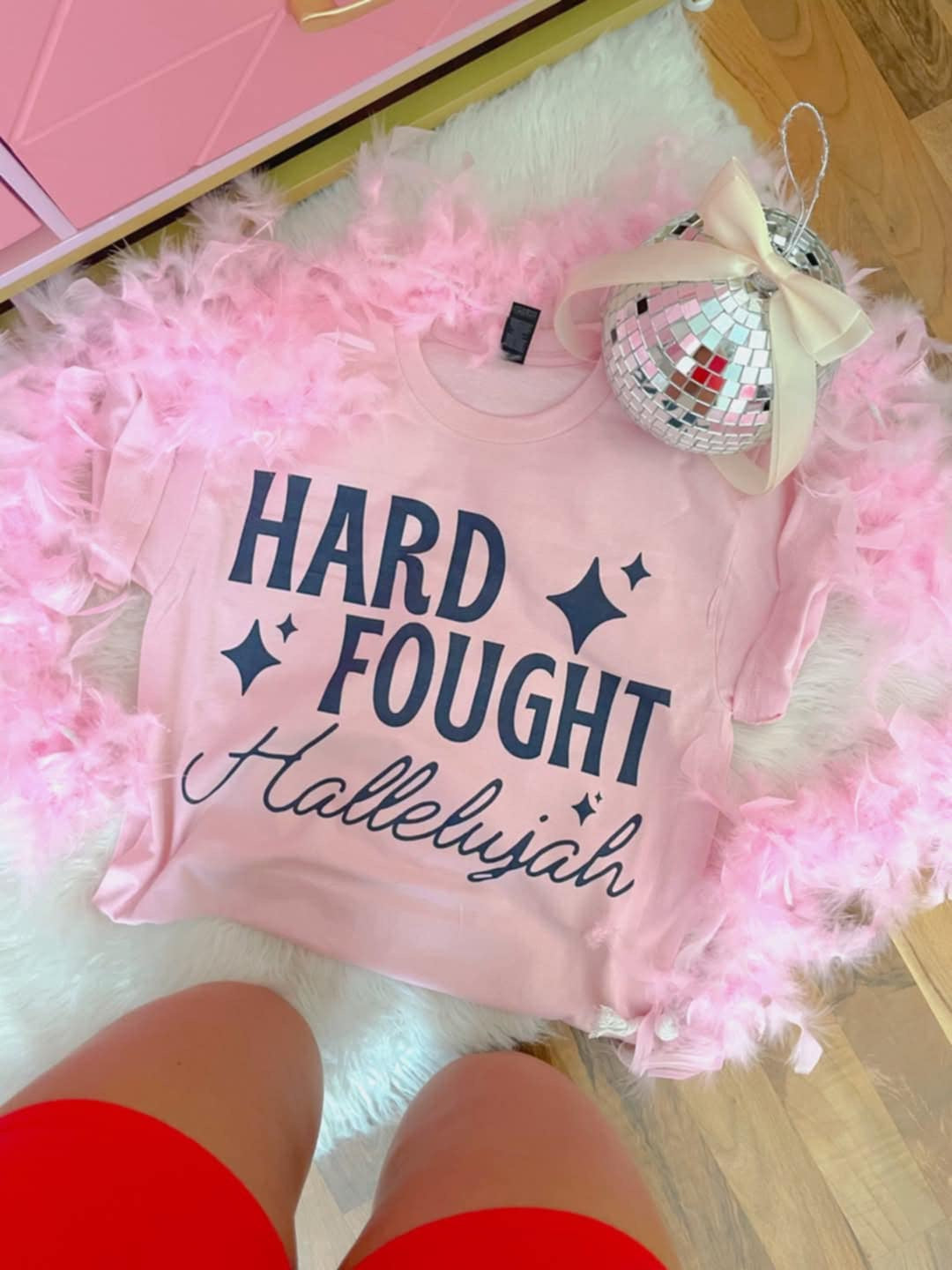 Hard fought hallelujah 106259 DTF transfer