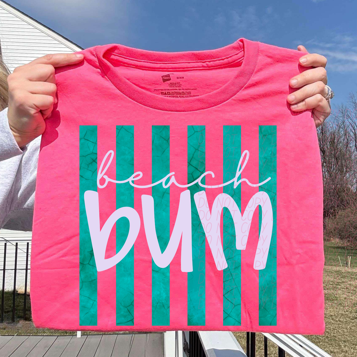 Beach bum stripes (S&G) DTF Transfer