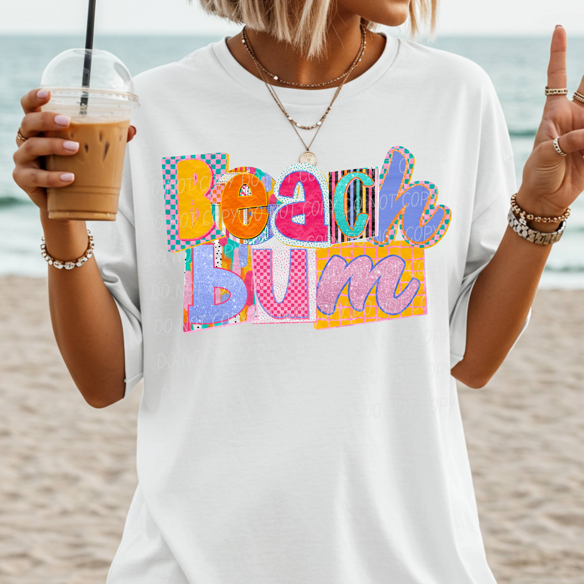 Beach bum magazine font (City) DTF Transfer