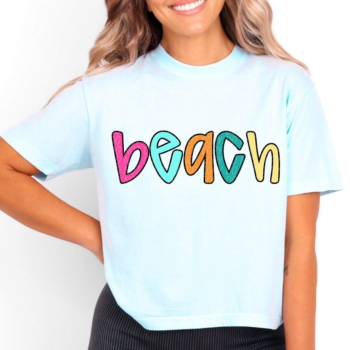 Beach colorful (CITY) DTF transfer