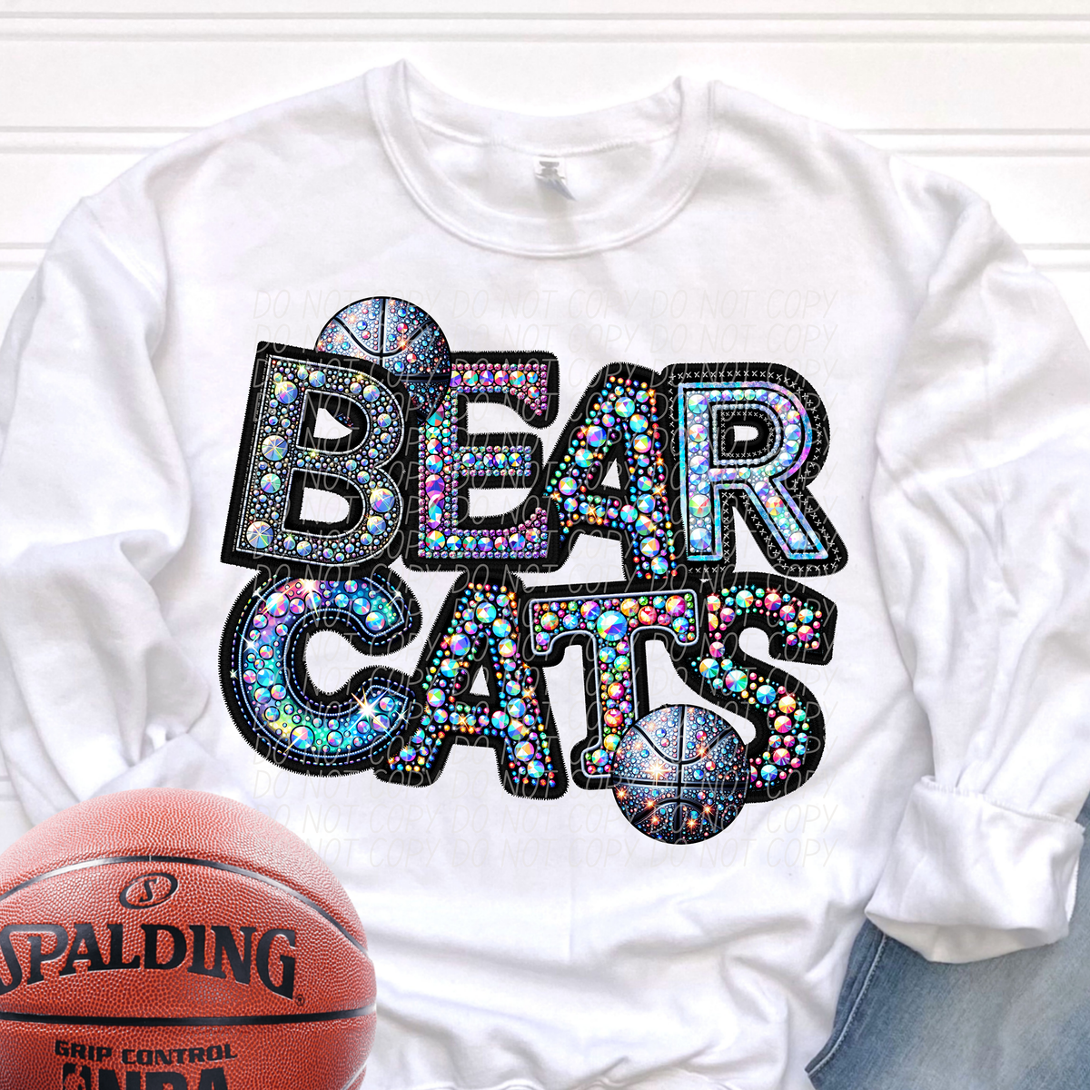 Bearcats Basketball Rhinestone (CITY) 66613 DTF transfer