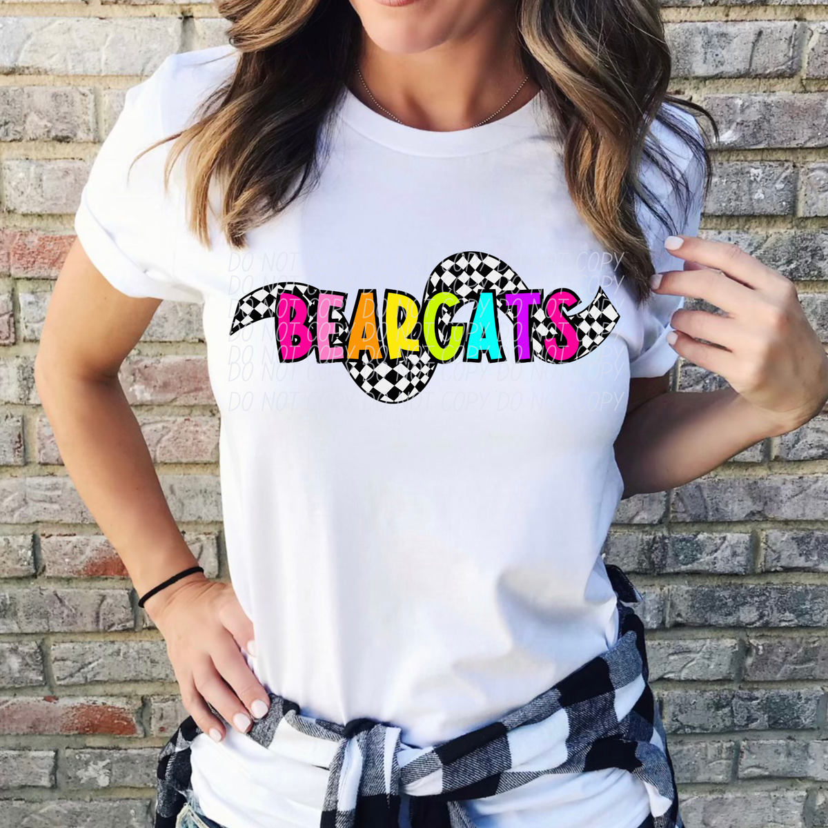Bearcats (colorful 80's retro checkered wave) (City)