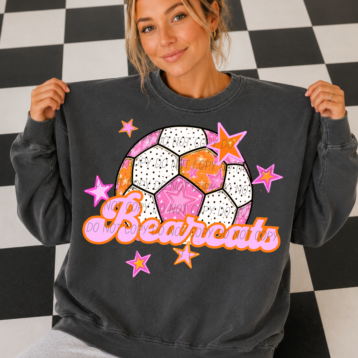 Bearcats pink soccer (City) DTF transfer