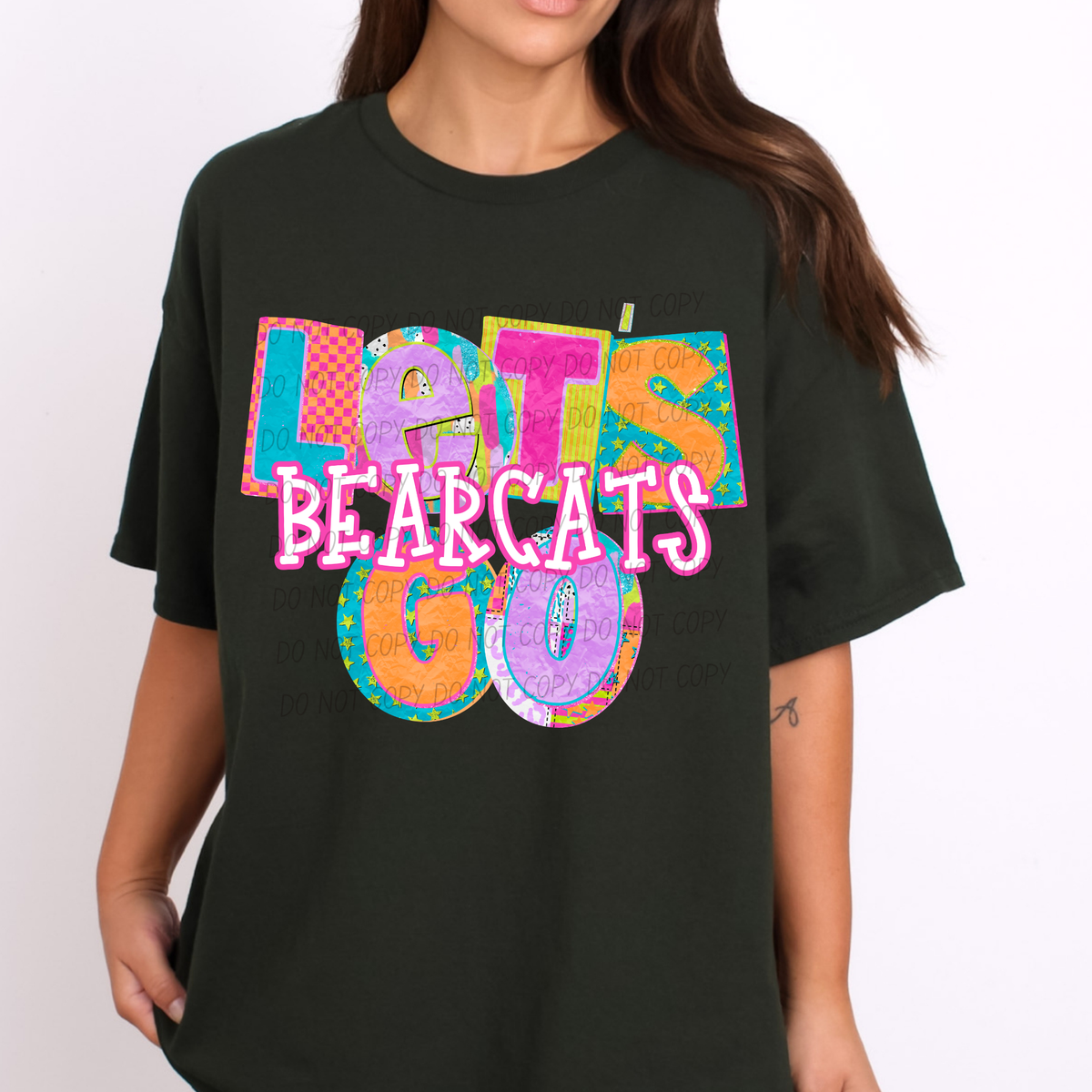 Bearcats Patchwork Pep Club (City) DTF Transfer