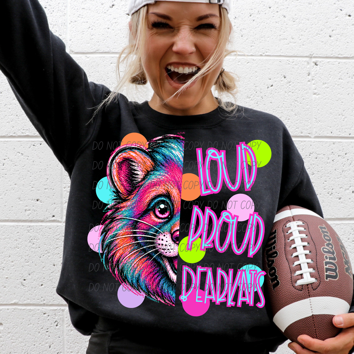 bearkats loud proud polkadots (city) DTF transfer