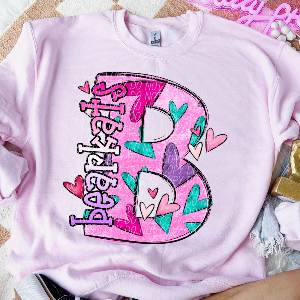 Bearkets Valentine Mascot (City) DTF transfer