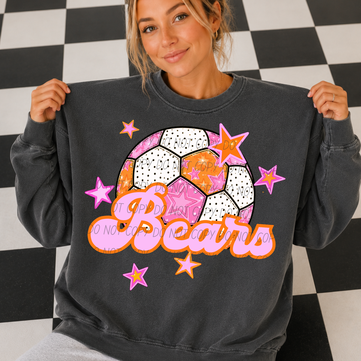 Bears pink soccer (City) DTF transfer