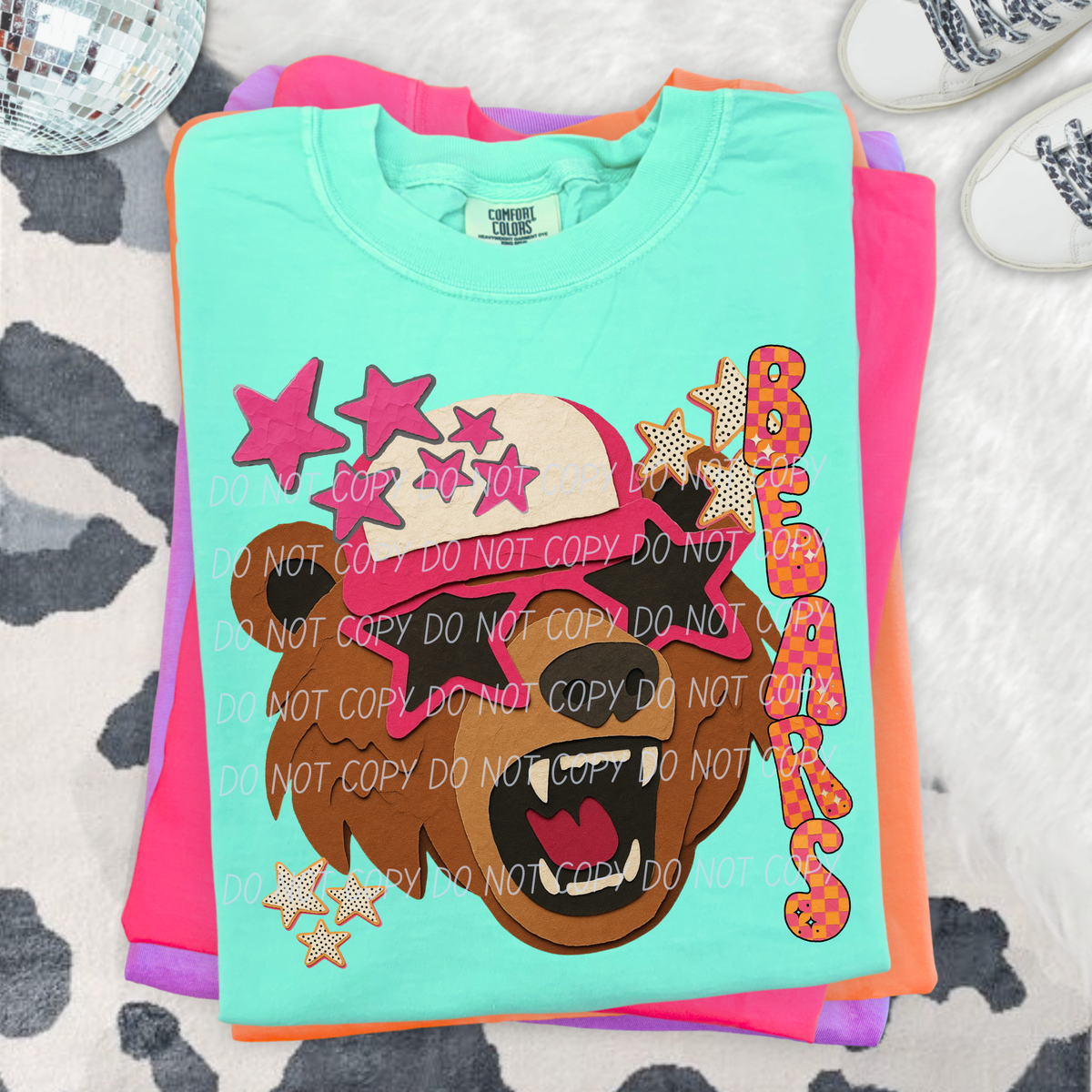 bears collage mascot (city) DTF Transfer