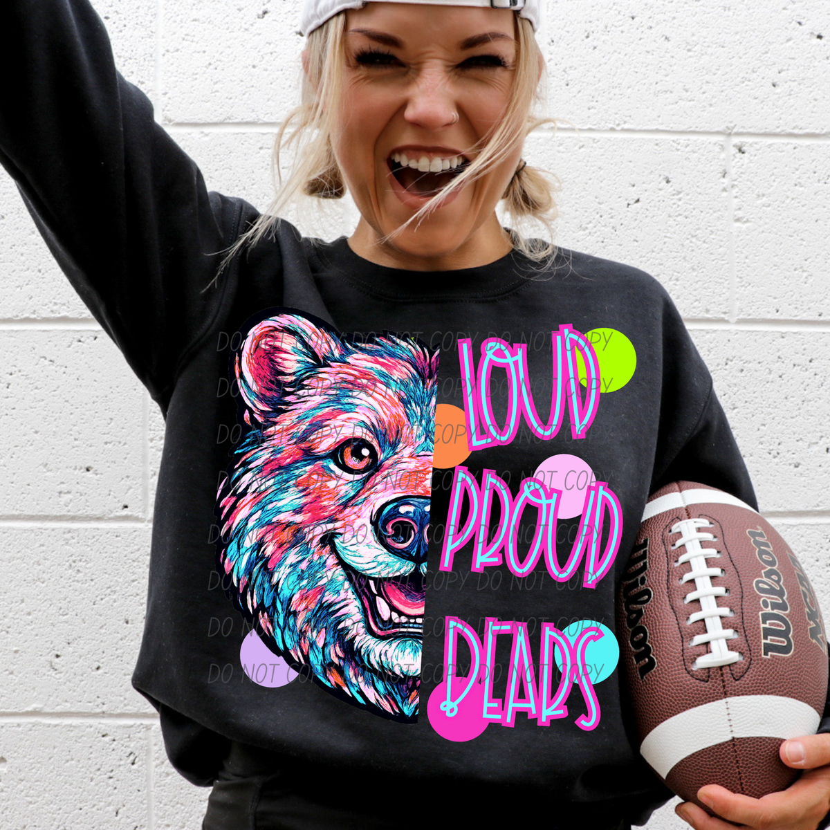 bears loud proud polkadots (city) DTF transfer
