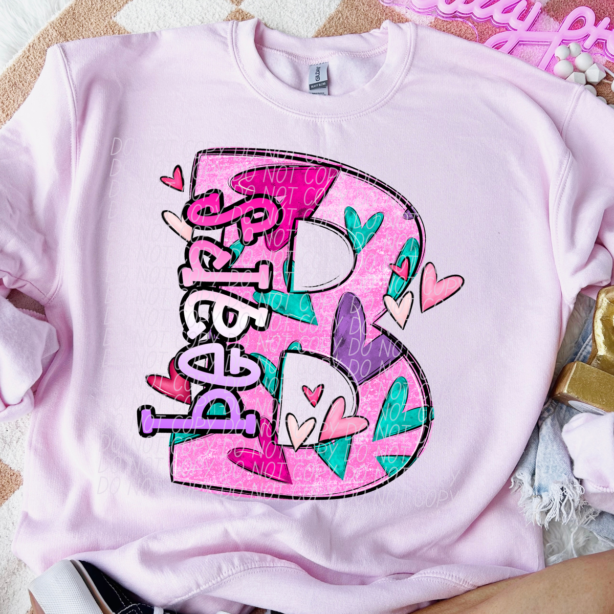 Bears Valentine Mascot (City) DTF transfer