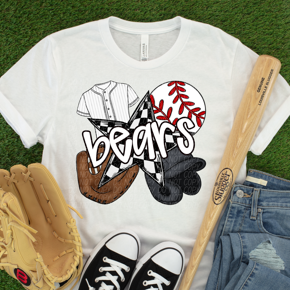Baseball items BEARS (CITY) DTF transfer