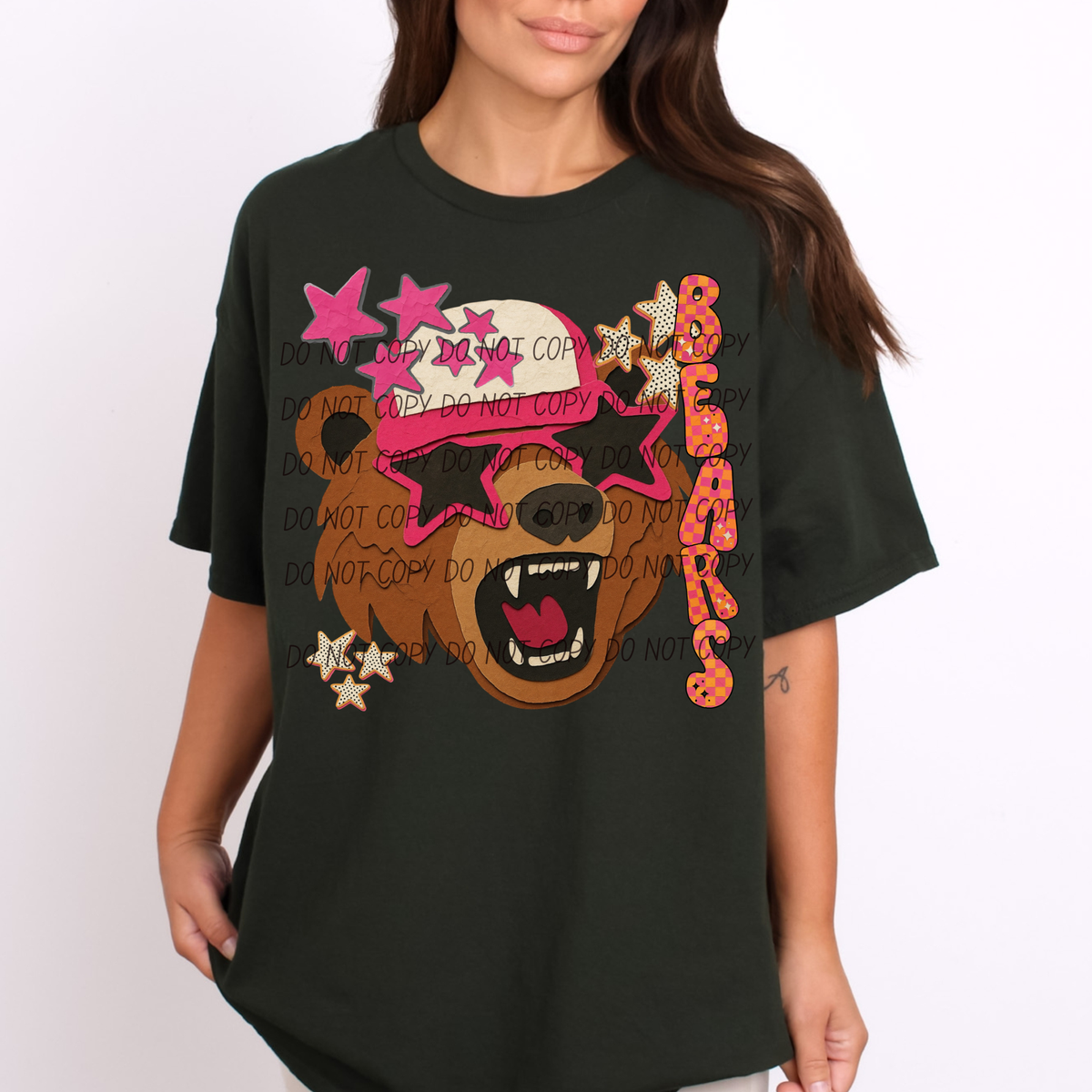 bears 6 collage mascot (city) DTF Transfer