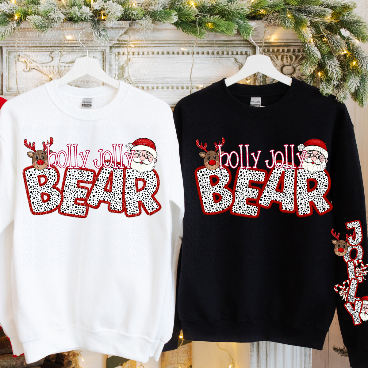 Bear Holly Jolly (City) DTF transfer