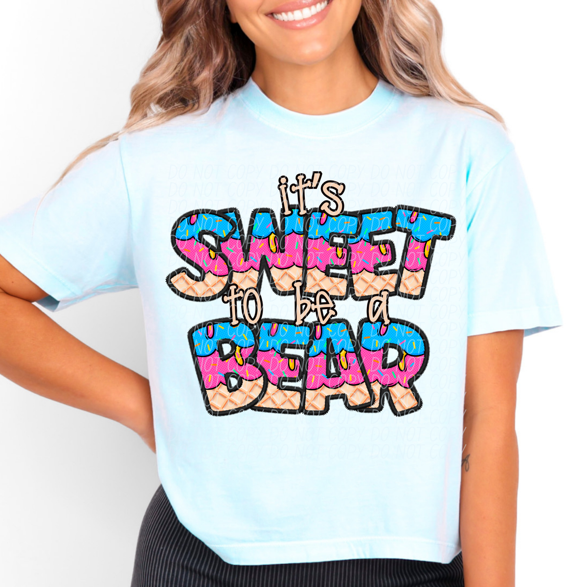 It's sweet to be a BEAR drip (Caplinger) DTF transfer